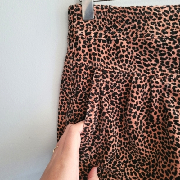 Anthropologie Kalea Corduroy Animal Print Jogger Trousers - Picture 7 of 13